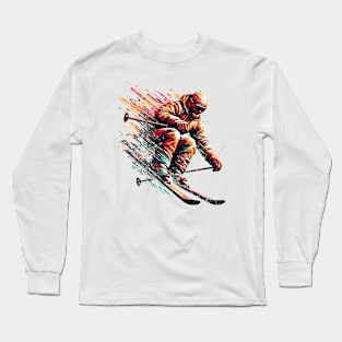 Skiing Long Sleeve T-Shirt